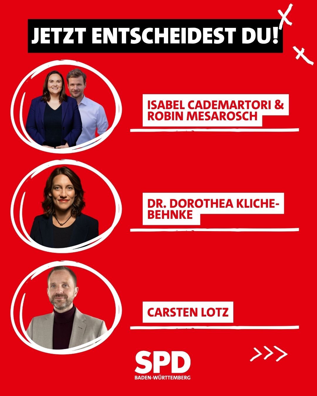 Kandidierende für den SPD-Landesvorsitz